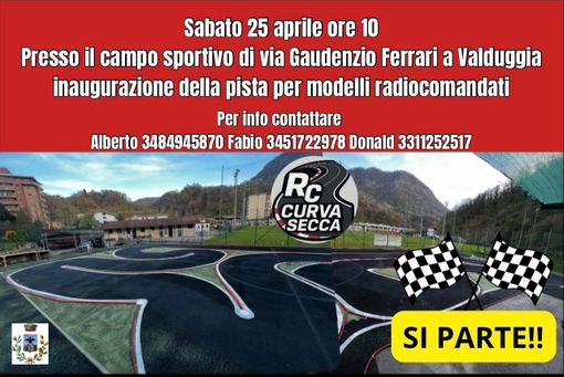A Valduggia inaugura il miniautodromo per modelli radiocomandati: nuovo spazio al campo sportivo comunale