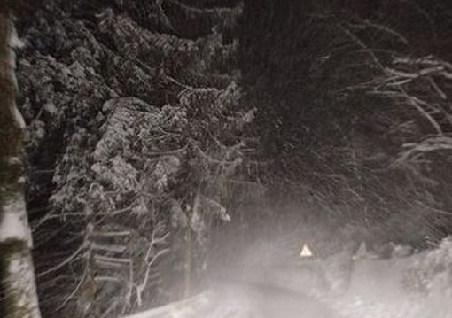 Con la neve diversi disagi in Valsesia Con la neve diversi disagi in Valsesia