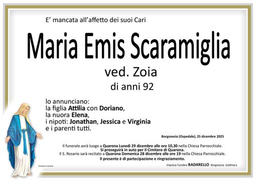 Maria Emis Scaramiglia, ved. Zoia