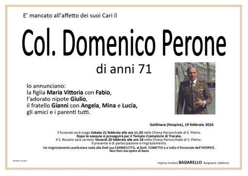 Col. Domenico Perone