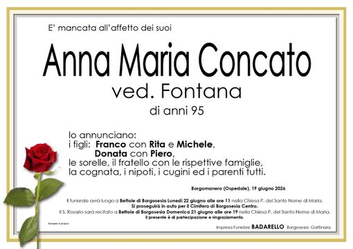 Anna Maria Concato, ved. Fontana