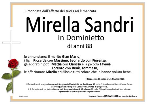 Mirella Sandri in Dominietto Mirella Sandri in Dominietto