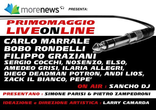 LiveOnLine: il concerto del Primo Maggio in diretta su tutti i giornali del gruppo MoreNews VIDEO