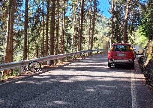 Ciclista ferito in un incidente sulla Panoramica Zegna, è grave all'ospedale di Novara