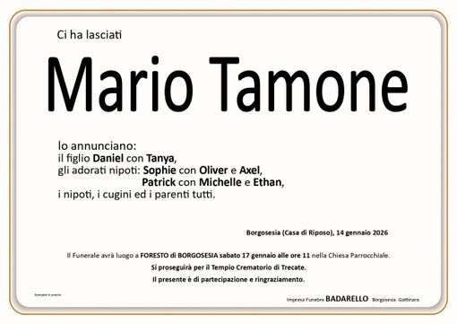 Mario Tamone Mario Tamone