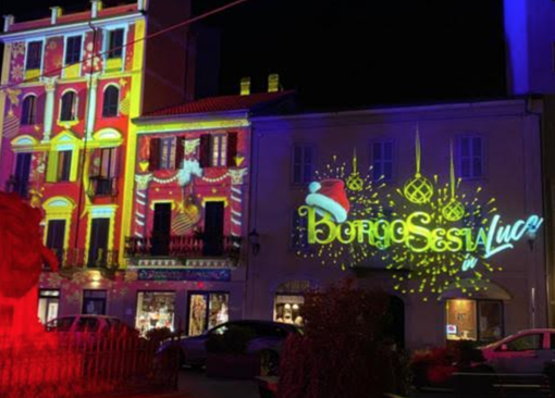 Borgosesia, luci e musica per riapertura dei negozi