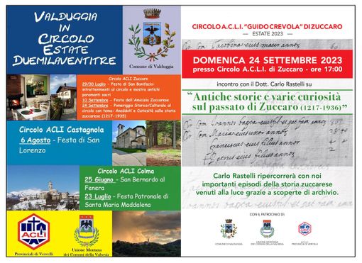 Al Circolo ACLI "Guido Crevola" di Zuccaro proseguono gli eventi programmati nell'ambito di "Valduggia in Circolo Duemilaventitre". Al Circolo ACLI "Guido Crevola" di Zuccaro proseguono gli eventi programmati nell'ambito di "Valduggia in Circolo Duemilaventitre".
