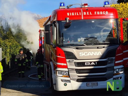 Coggiola, principio d'incendio in casa: in azione i Vigili del Fuoco (foto di repertorio)