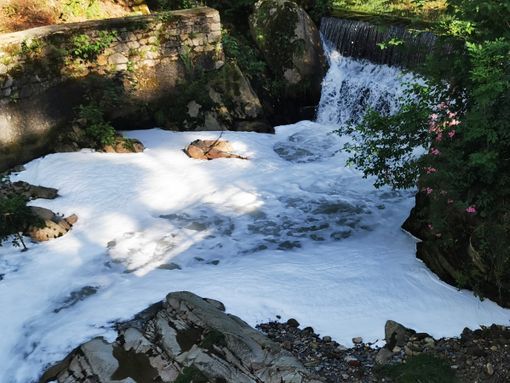 "Schiuma nel torrente Ponzone", un lettore segnala FOTO "Schiuma nel torrente Ponzone", un lettore segnala FOTO