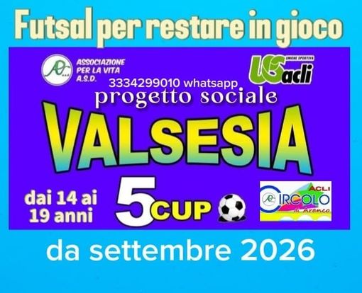 Borgosesia, nasce il fondo “Futsal, per restare in gioco”: sport e comunità contro bullismo ed esclusione