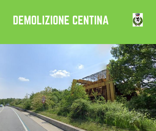 Romagnano Sesia: Si demolisce la struttura in disuso sulla tangenziale