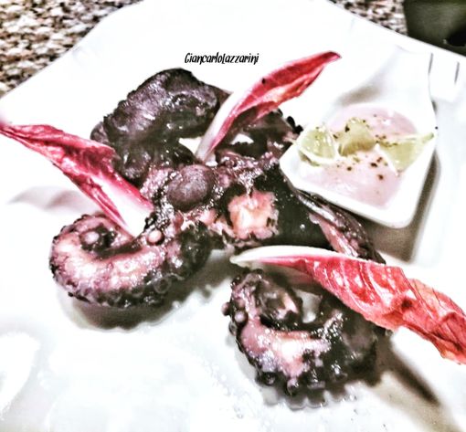 Ricetta: Polpo brasato al vino rosso con la sua maionese