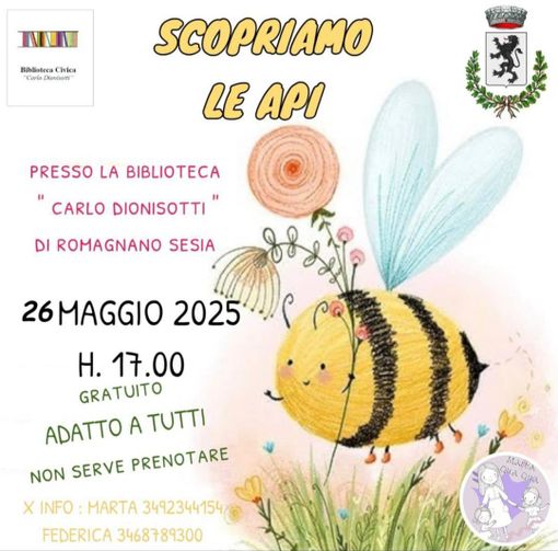 Un mondo da scoprire: le api protagoniste alla Biblioteca di Romagnano