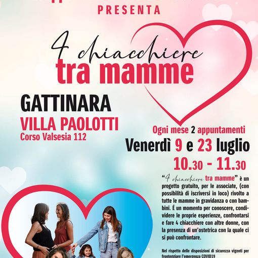 4 Chiacchiere tra mamme, appuntamenti gratuiti per le neo mamme