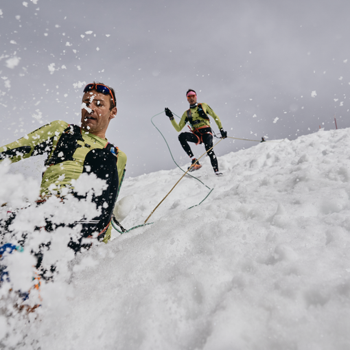 Franco Collé e Tadei Pivk, pronti per la loro seconda Monte Rosa SkyMarathon insieme. ©Chiara Guglielmina