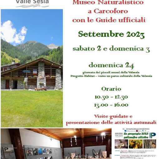 Apertura del Museo Naturalistico a Carcoforo con le Guide ufficiali