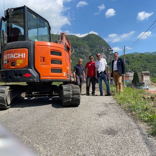 Varallo: Iniziati i lavori di rifacimento del viale d'ingresso al cimitero