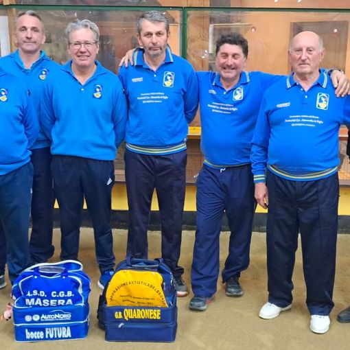 Bocce, la Quaronese vince poule di volo a Varallo
