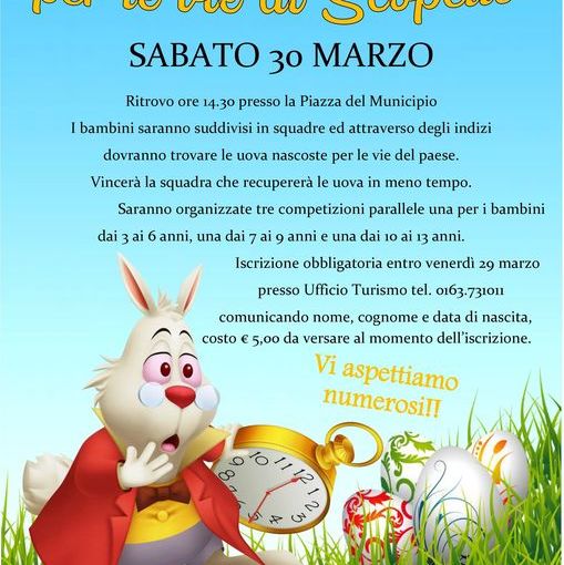 Caccia all'uovo per le vie di Scopello