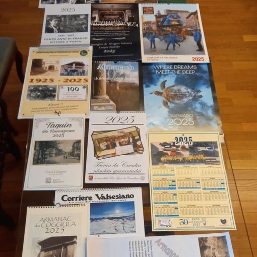 In biblioteca a Varallo una carrellata di calendari del 2025