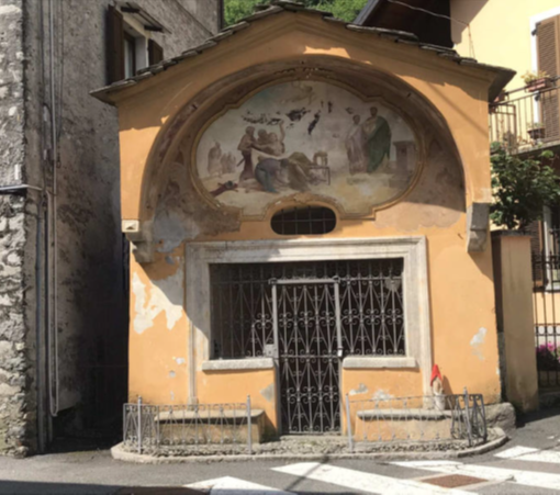 Restauro alla Cappella di San Lorenzo Martire di Crevola - Immagine prima del restauro.