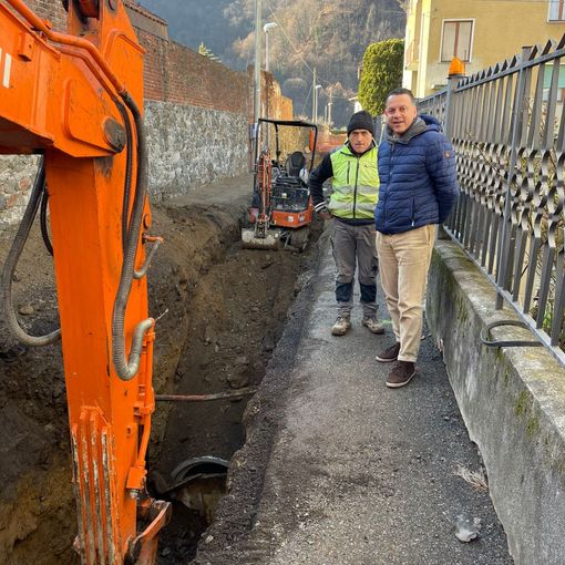 Varallo: Lavori di regimentazione delle acque nella zona nord di Varallo