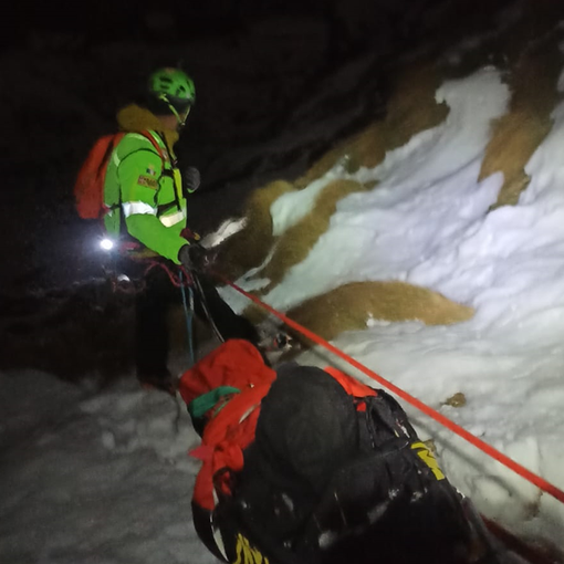Bloccati per ore sul Monte Mars, coppia di giovani salvata nella notte dal Soccorso Alpino