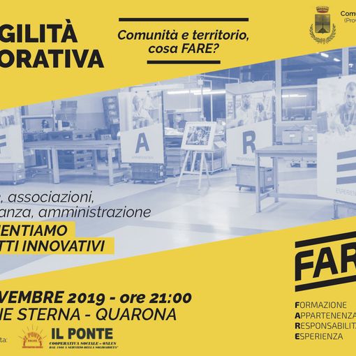 Quarona: strumenti e interventi per entrare nel mondo del lavoro con FARE