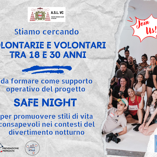 L'ASL Vercelli cerca volontari