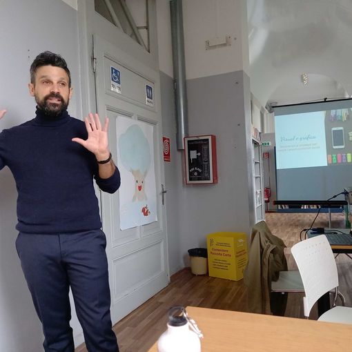 Utilizzo di Canva nel terzo incontro in Biblioteca a Grignasco
