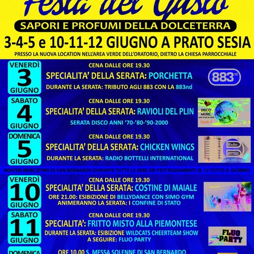 Festa del gusto a Prato Sesia con la Pro Loco