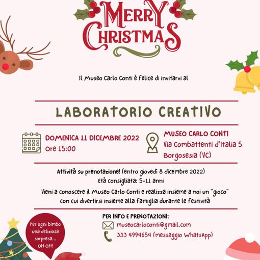 Borgosesia: Natale al Museo Carlo Conti