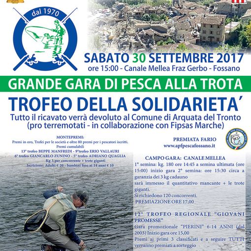 Grande gara di pesca alla trota a Fossano