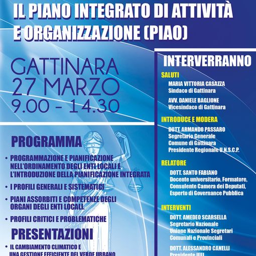 Gattinara: Seminario sul Piano Integrato di Attività e Organizzazione