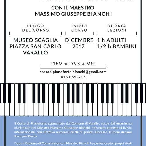 Varallo: Corso di pianoforte con il Maestro Massimo Giuseppe Bianchi