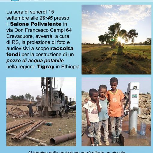 Acqua potabile in Etiopia, gli eventi benefici di Fonte di Vita ODV.