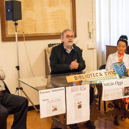Varallo, presentazione in Biblioteca: ultimi due romanzi della trilogia di Mario Pastore.