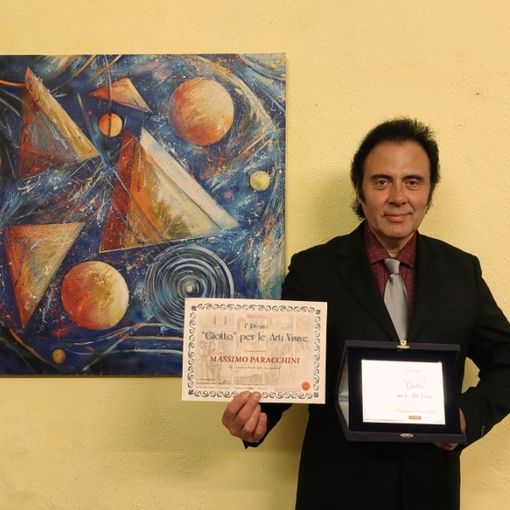 Massimo Paracchini riceve il 1° premio Giotto per le arti visive