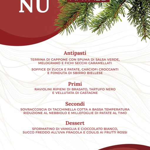 Buon Natale dal Relais Santo Stefano, ecco il menu delle feste