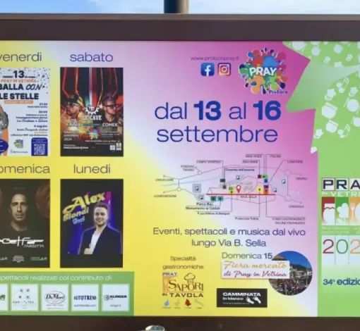 Pray in vetrina, dal 13 al 16 settembre