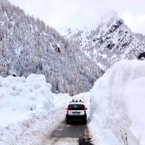 Strade chiuse in Valsesia per la neve