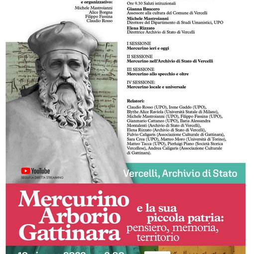 557° anniversario della nascita di Mercurino Arborio Gattinara