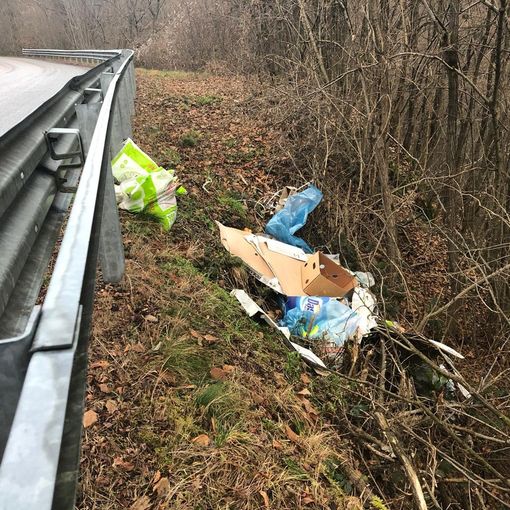 Rifiuti abbandonati a lato strada a Caprile. Il sindaco: &quot;Una vergogna, non ho parole&quot;