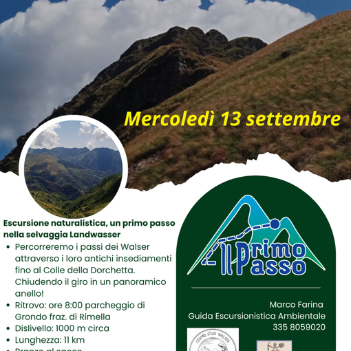TRA I WALSER DELL’ALTA VAL MASTALLONE: ANELLO DELLA DORCHETTA