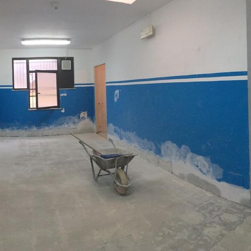 Spogliatoi di San Secondo a Borgosesia: lavori in corso FOTO