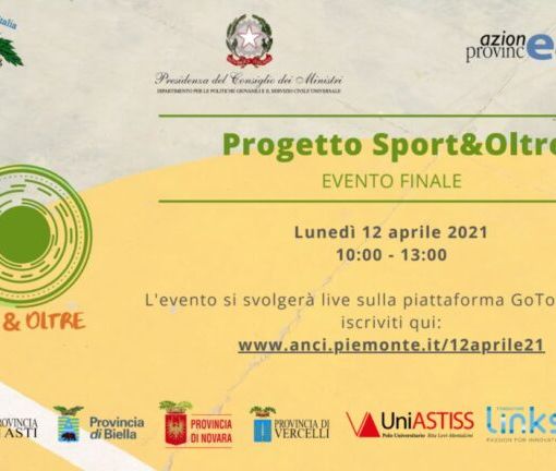 L’evento conclusivo di Sport&amp;Oltre | Webinar il 12/4