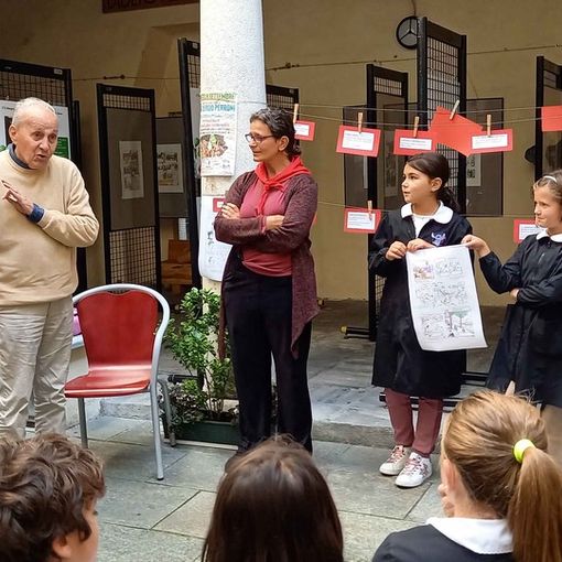Varallo, mostre in Biblioteca: le visite delle classi IV.