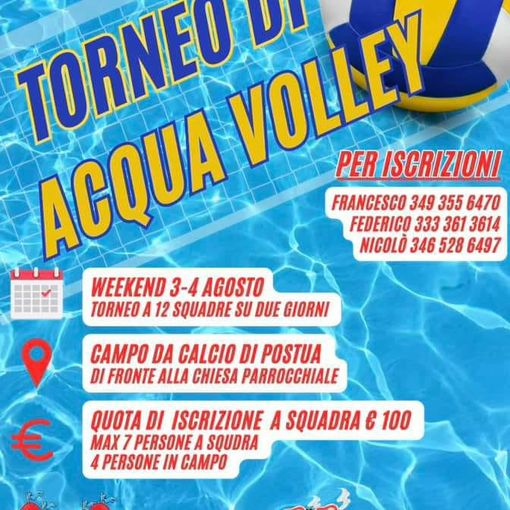 Postua, presentato il torneo di Acqua-volley 2024.