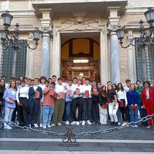 L' Agrario Galileo Ferraris di Vercelli a Roma in visita al Senato