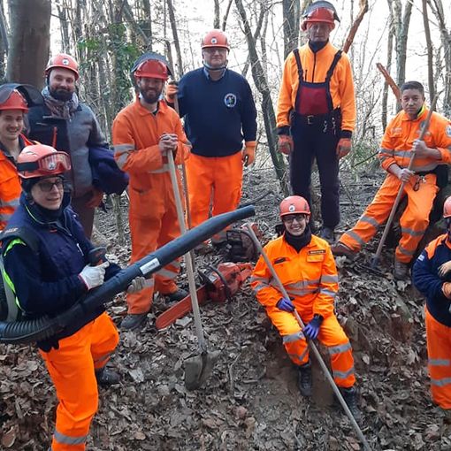 AIB Borgosesia, l’operazione di prevenzione e rispristino sentieri partendo da Ferruta